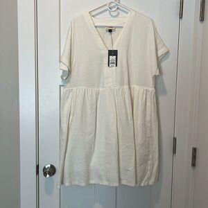 Cream linen Universal Thread dress